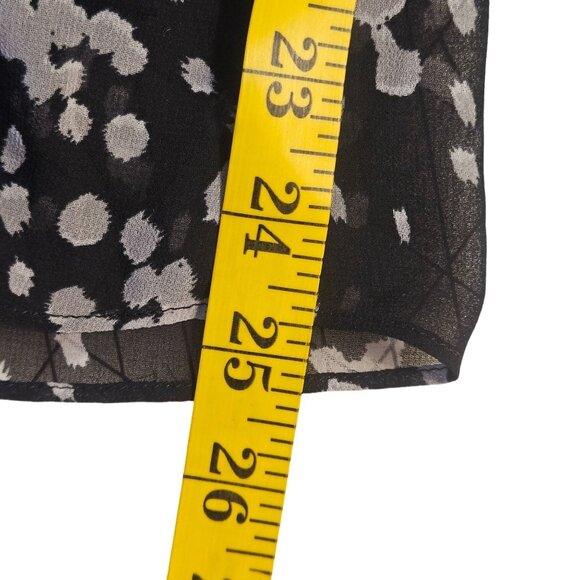 Cabi Women’s Black Sheer Dot Top Med – Minimalist, Light Academia, Layering Pi - Picture 10 of 11